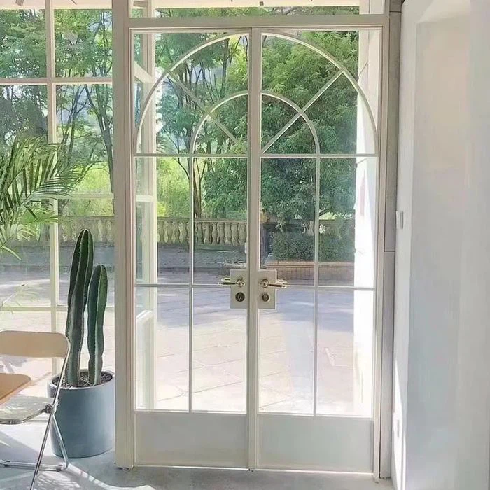 aluminium steel look internal doors factory